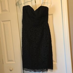 B24:DAVIDS BRIDAL: SIZE 4 LACED BLK DRESS